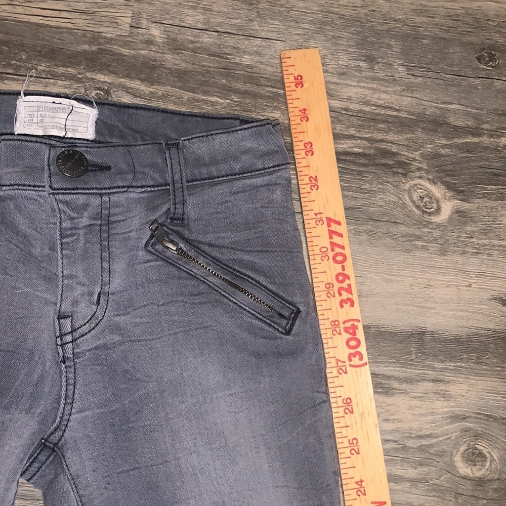 Current / Elliott Y2K lowrise Jeans Gray Skinny Stretch Denim size 24 - Picture 10 of 12